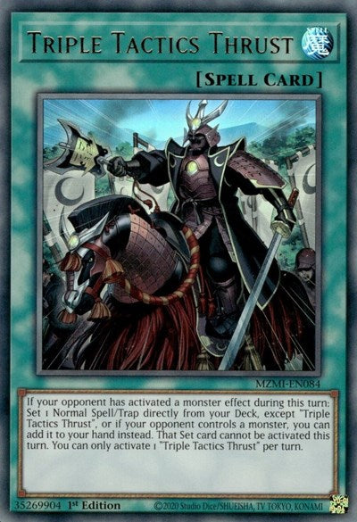 Triple Tactics Thrust (MZMI-EN084) [Maze of Millennia]