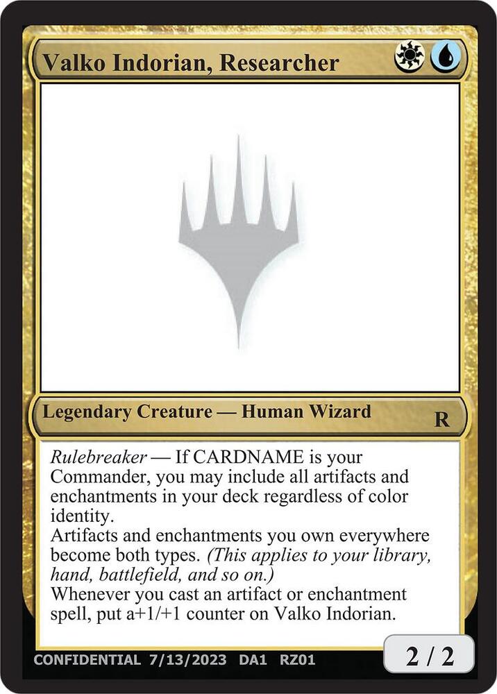 Valko Indorian, Researcher [Un-Known Event Playtest Cards]