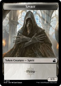 Spirit (0018) // Soldier Double-Sided Token (18 // 16) [Ravnica Remastered]