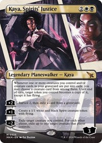 Kaya, Spirits' Justice (Borderless) (335) [Murders at Karlov Manor]