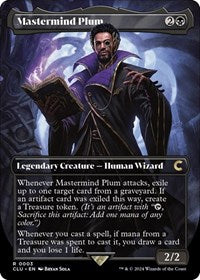 Mastermind Plum (Borderless) (3) [Ravnica: Clue Edition]
