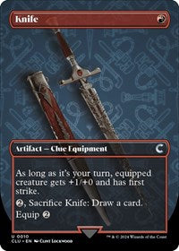 Knife (Borderless) (10) [Ravnica: Clue Edition]