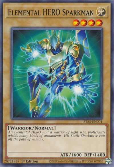 Elemental HERO Sparkman (STAS-EN001) [2-Player Starter Set]