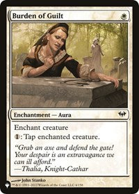 Burden of Guilt (4/158) [The List Reprints]