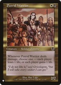 Putrid Warrior (117/143) [The List Reprints]