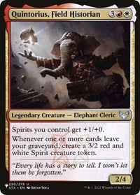 Quintorius, Field Historian (220/275) [The List Reprints]
