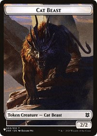 Cat Beast // Shapeshifter (002) Double-Sided Token (3 // 2) [The List Reprints]
