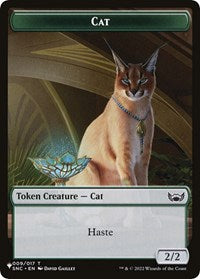 Cat (009) // Rat Double-Sided Token (9 // 3) [The List Reprints]