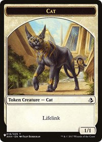 Cat (016) // Dog Double-Sided Token (16 // 10) [The List Reprints]