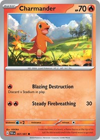 Charmander - 007/091 (007/091) [SV: Paldean Fates]