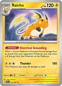 Raichu - 019/091 (019/091) [SV: Paldean Fates]