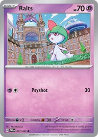 Ralts - 027/091 (027/091) [SV: Paldean Fates]