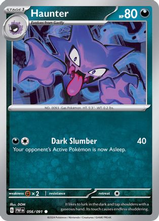 Haunter 056/091  SV Paldean Fates - Common