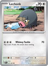 Lechonk - 071/091 (071/091) [SV: Paldean Fates]