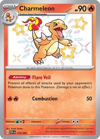 Charmeleon - 110/091 (110/091) [SV: Paldean Fates]