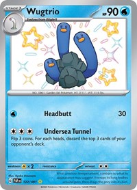 Wugtrio - 122/091 (122/091) [SV: Paldean Fates]