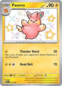 Pawmo (143/091) [SV: Paldean Fates]