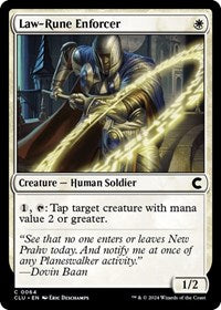 Law-Rune Enforcer (64) [Ravnica: Clue Edition]
