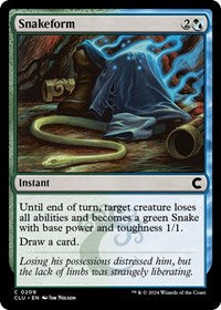 Snakeform (209) [Ravnica: Clue Edition]