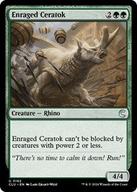 Enraged Ceratok (162) [Ravnica: Clue Edition]