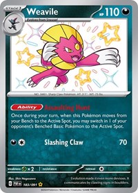 Weavile (183/091) [SV: Paldean Fates]
