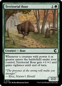 Territorial Boar (175) [Ravnica: Clue Edition]