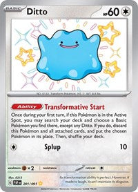 Ditto (201/091) [SV: Paldean Fates]