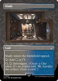 Study (Borderless) (21) [Ravnica: Clue Edition]