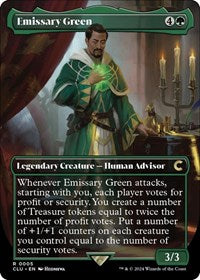 Emissary Green (Borderless) (5) [Ravnica: Clue Edition]