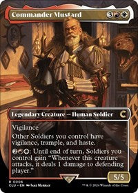 Commander Mustard (Borderless) (6) [Ravnica: Clue Edition]