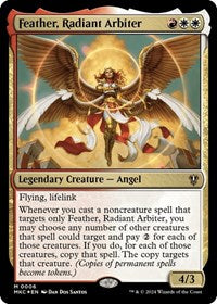 Feather, Radiant Arbiter (6) [Commander: Murders at Karlov Manor]