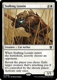 Stalking Leonin (86) [Commander: Murders at Karlov Manor]