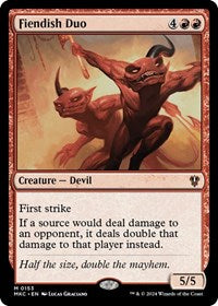 Fiendish Duo (153) [Commander: Murders at Karlov Manor]
