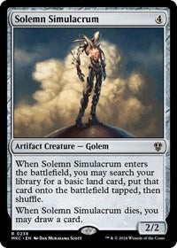 Solemn Simulacrum (238) [Commander: Murders at Karlov Manor]