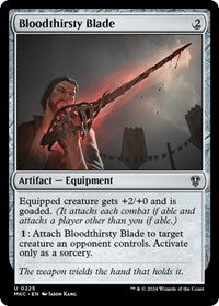Bloodthirsty Blade (225) [Commander: Murders at Karlov Manor]
