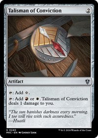 Talisman of Conviction (240) [Commander: Murders at Karlov Manor]