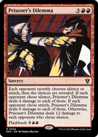 Prisoner's Dilemma (34) [Commander: Murders at Karlov Manor]