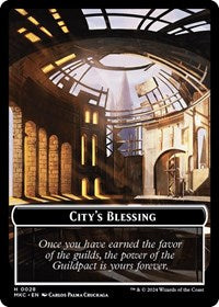 City's Blessing // Human Soldier Double-Sided Token (28 // 2) [Commander: Murders at Karlov Manor]