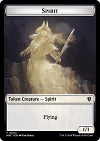 Spirit // Phyrexian Germ Double-Sided Token (4 // 10) [Commander: Murders at Karlov Manor]