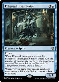 Ethereal Investigator (105) [Commander: Murders at Karlov Manor]