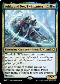 Adrix and Nev, Twincasters (198) [Commander: Murders at Karlov Manor]