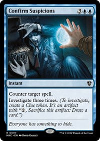 Confirm Suspicions (97) [Commander: Murders at Karlov Manor]
