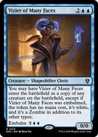 Vizier of Many Faces (123) [Commander: Murders at Karlov Manor]