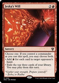 Jeska's Will (156) [Commander: Murders at Karlov Manor]