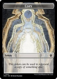 Copy // Zombie Double-Sided Token (27 // 11) [Commander: Murders at Karlov Manor]
