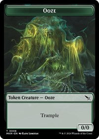 Ooze // A Mysterious Creature Double-Sided Token (8 // 21) [Murders at Karlov Manor]