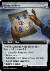 Ransom Note (0355) (Extended Art) (355) [Commander: Murders at Karlov Manor]