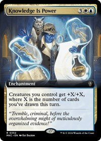 Knowledge is Power (Extended Art) (352) [Commander: Murders at Karlov Manor]