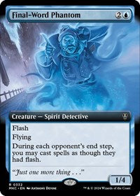 Final-Word Phantom (Extended Art) (332) [Commander: Murders at Karlov Manor]