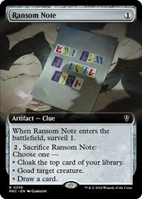 Ransom Note (0358) (Extended Art) (358) [Commander: Murders at Karlov Manor]